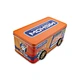 Christmas Gift Bus Shape Food Storage Tin Box for Cookie Candy & Chocolate Customizable Color Lid+Body+Bottom Structure
