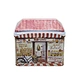 Hot Sale Custom Creative Design High Quality Recyclable Tinplate Candy Chocolate Cookies House Shaped Metal Tin Box Food Gift