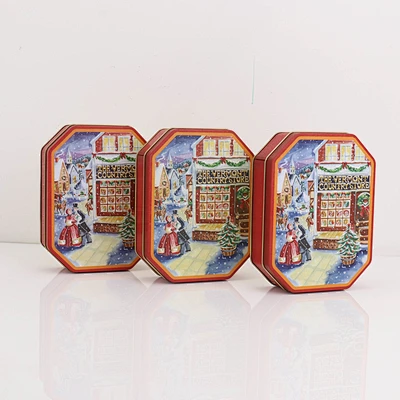 China Custom Food-Grade Tinplate Offset Printing Candy Cookie Tin Wedding Favor Christmas Gift Box Chocolate (OEM Metal
