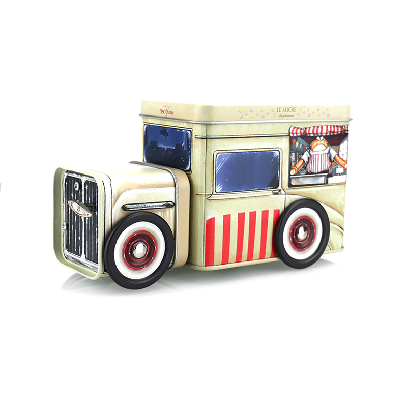 Custom Metal Cans 
Creative Car Tin
Bus Box Container Jar