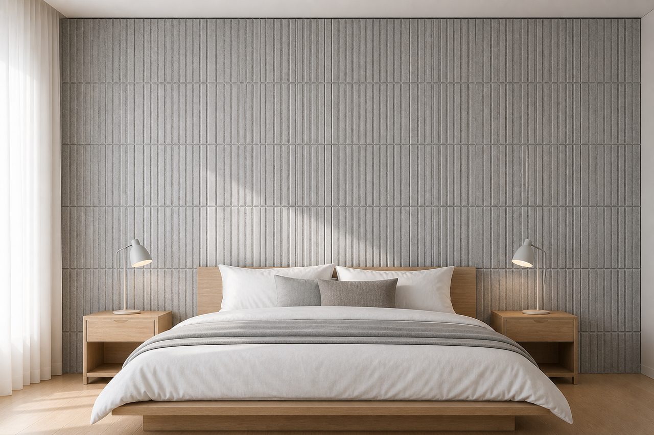 grooved acoustic panels grooved felt wall panels bedroom fluted vertical wall