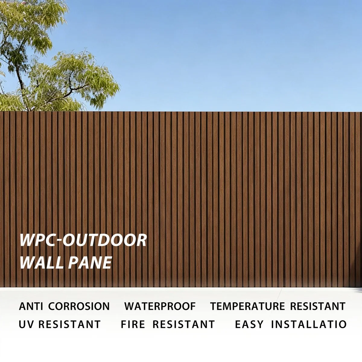 fluted wpc wall panel application and specifications for exterior wall panel