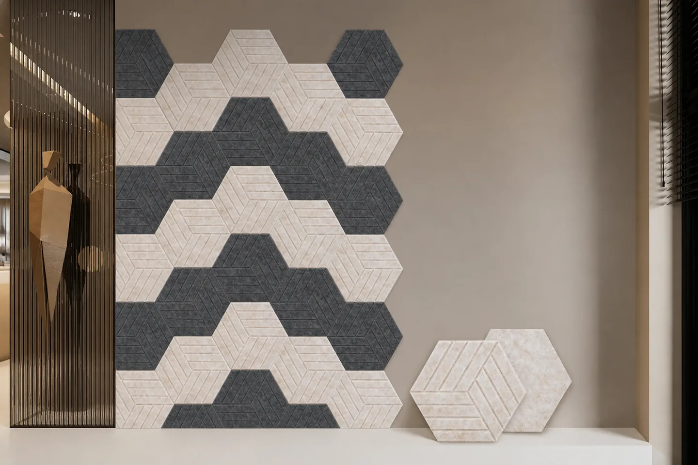 hexagonal acoustic panels easy installation