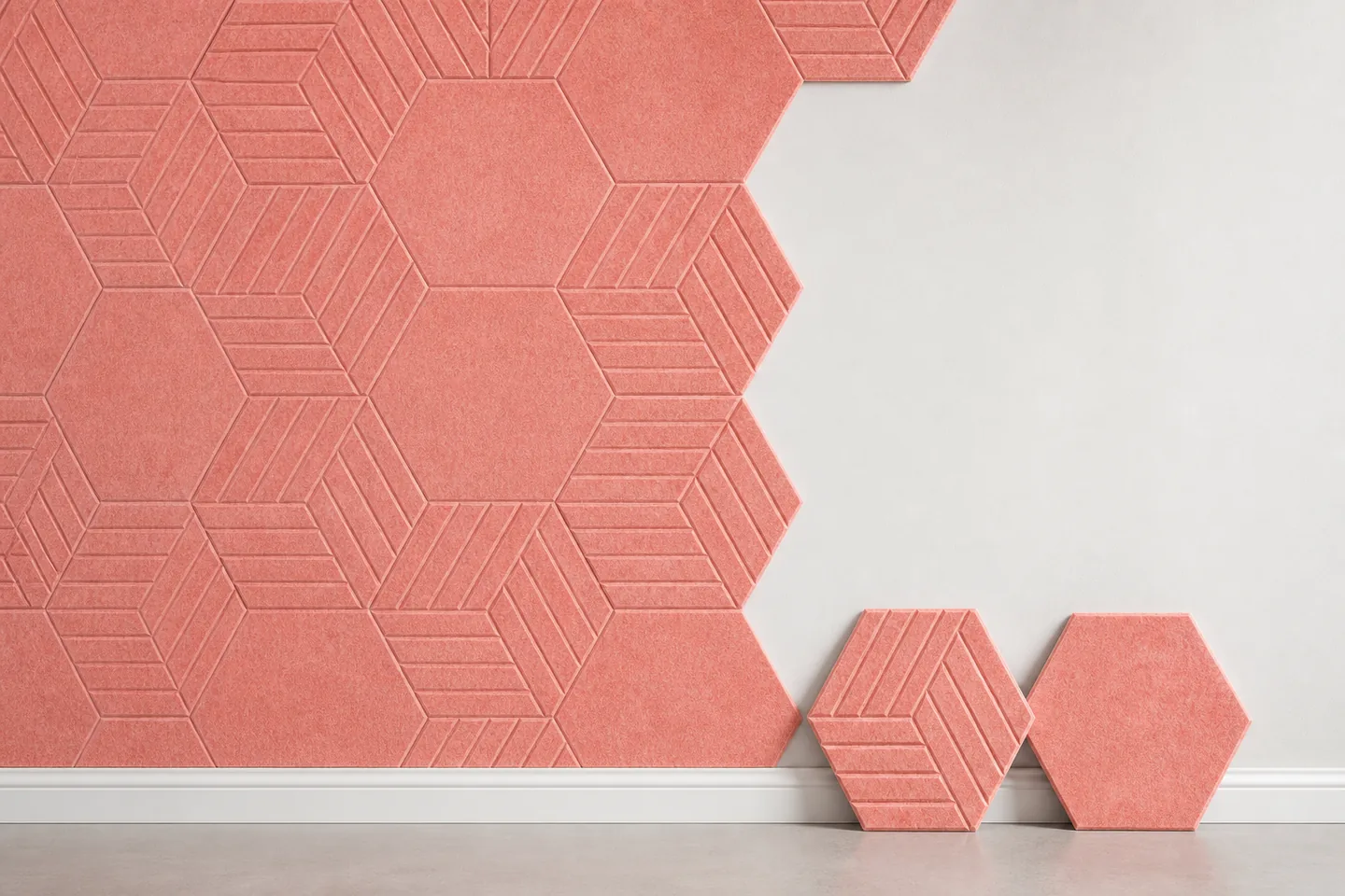 paneles acusticos hexagonales easy installation