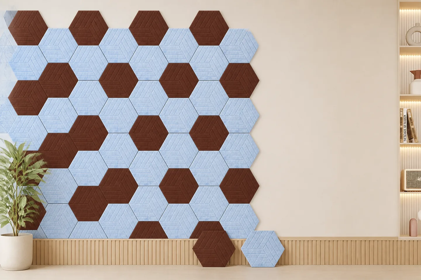 hexagon akustikpaneele easy installation