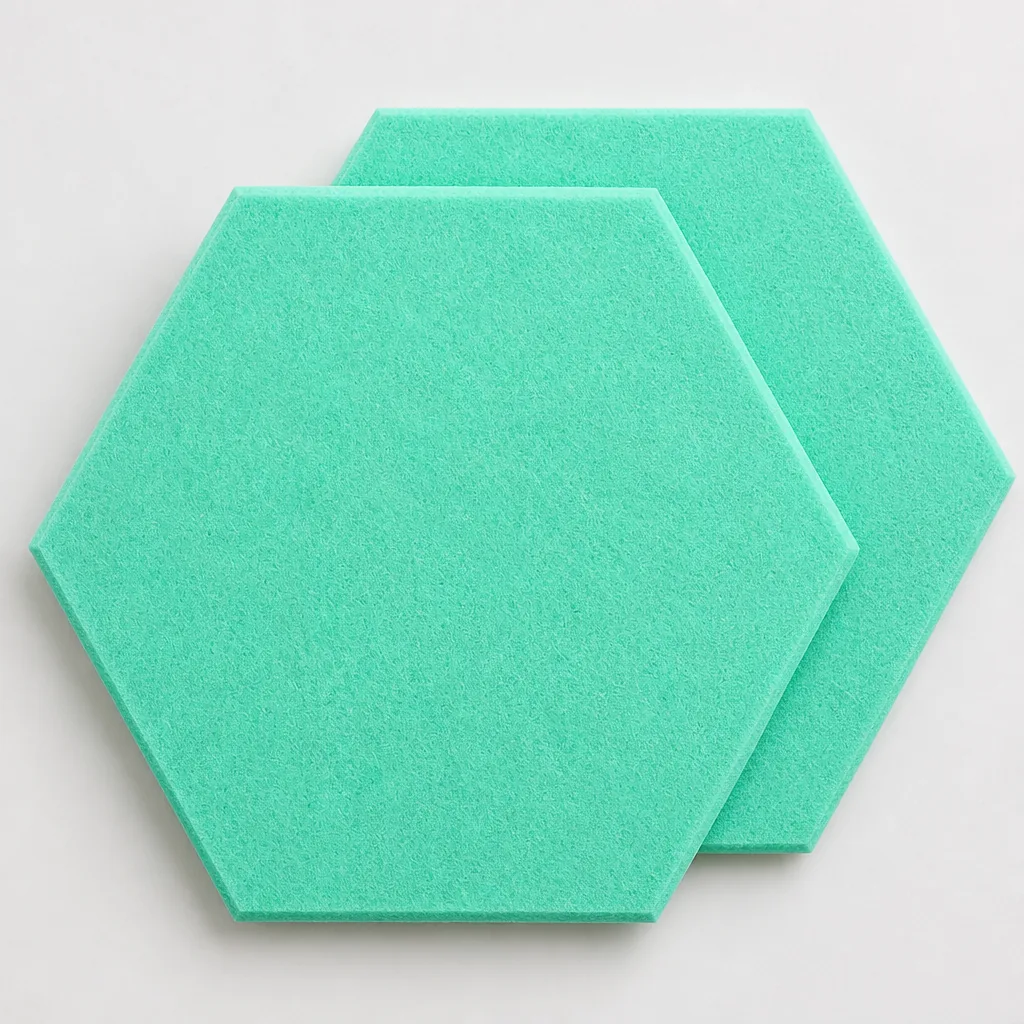 hexagon akustikpaneele detail close-up