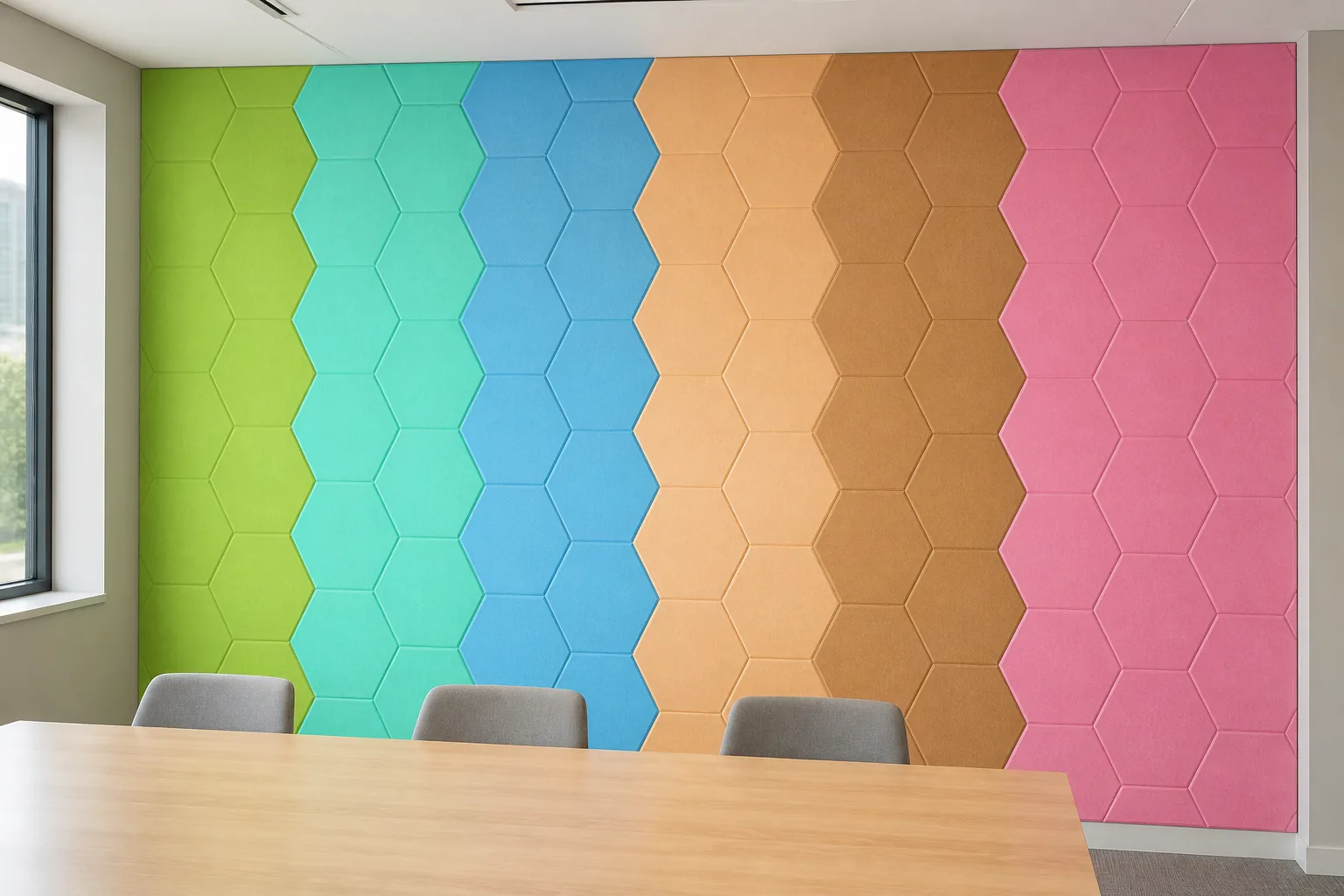 paneles 3d de fieltro AI scene