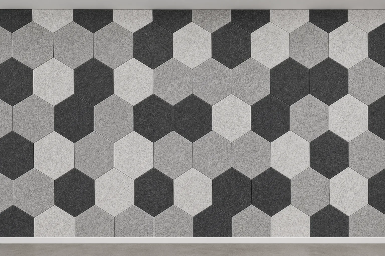 paneles 3d de fieltro full wall combination
