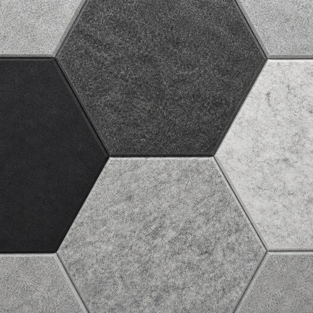 separador de fieltro acustico detail close-up