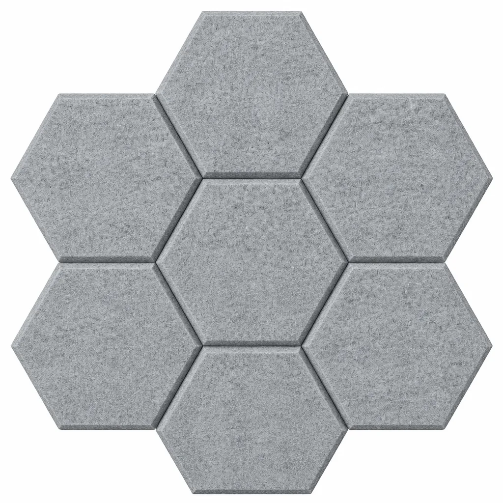 hexagon akustikpaneele detail close-up