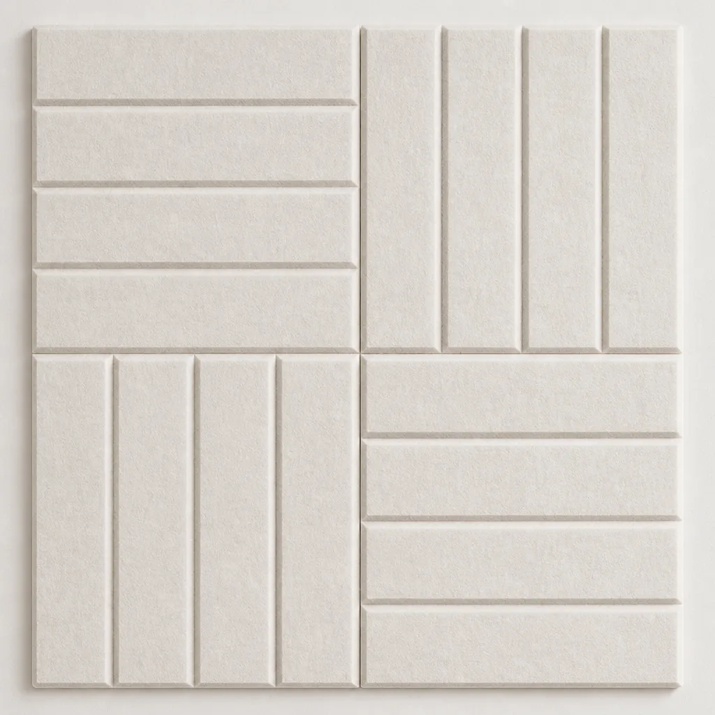 high density pet felt panels detail close-up