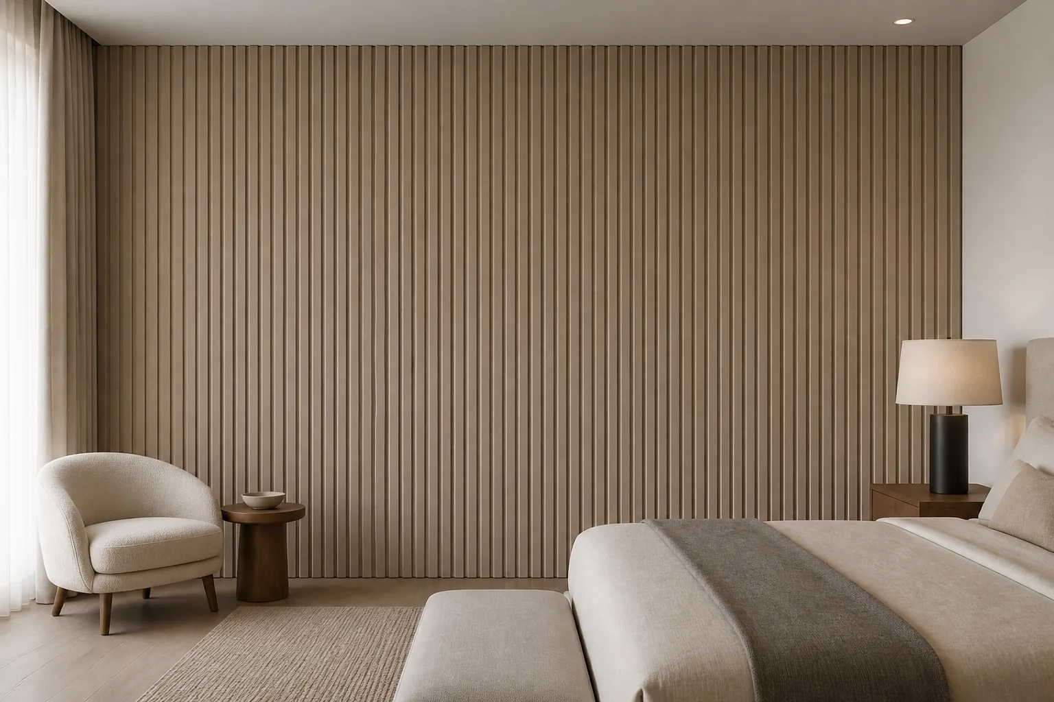 felt wall tiles AI scene