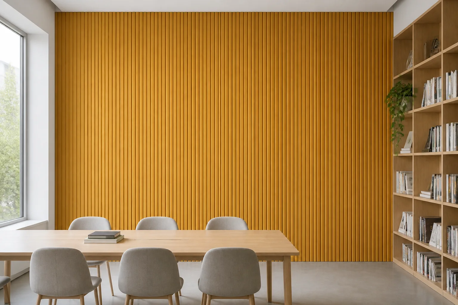 felt wall tiles AI scene