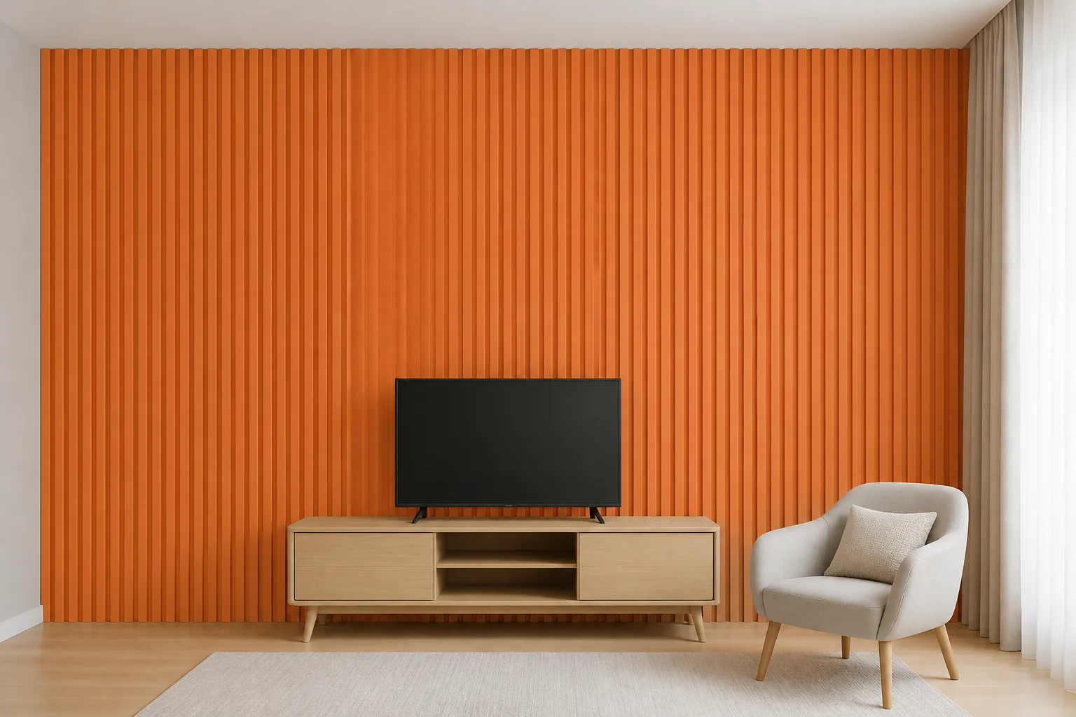 wood plastic composite wall panels AI scene