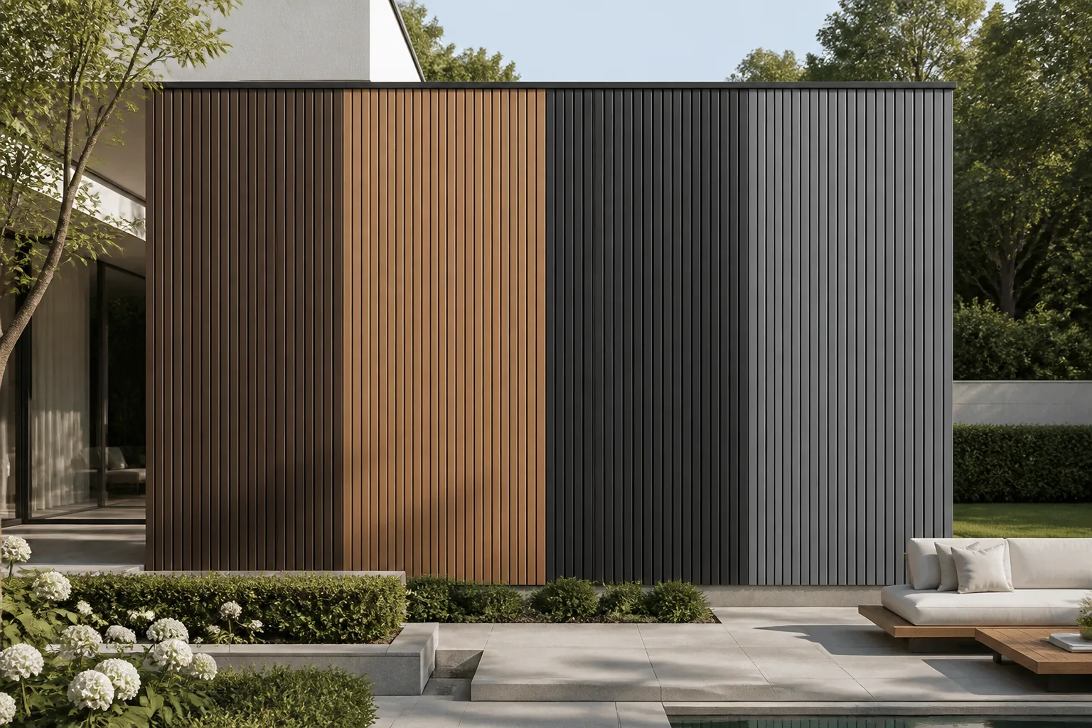 revestimiento wpc exterior AI scene
