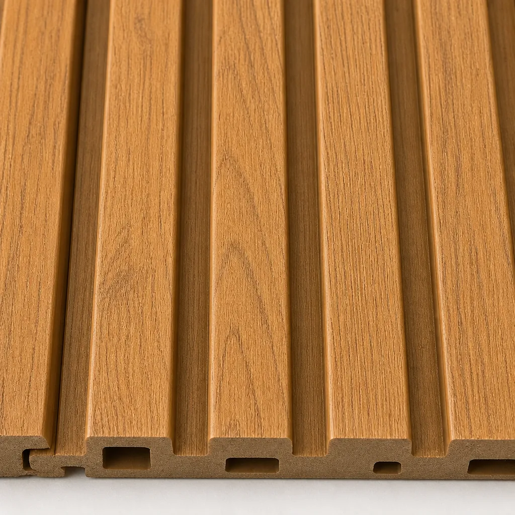 wpc fassadenverkleidung detail close-up