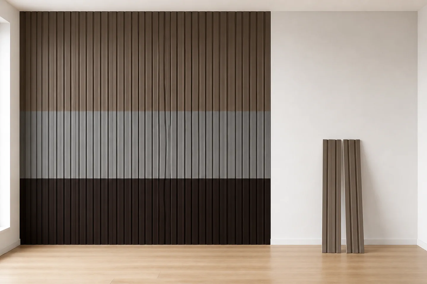 wpc louver partition easy installation