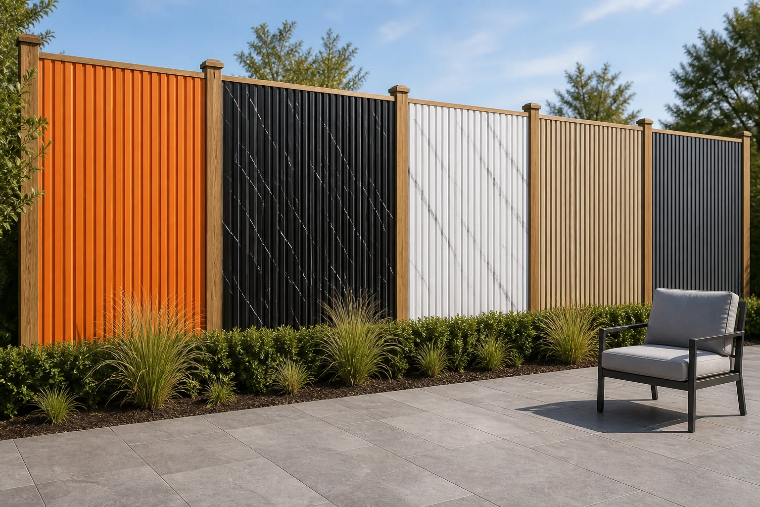 composite fence full wall combination