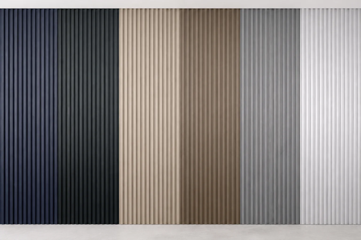 wpc louver partition full wall combination