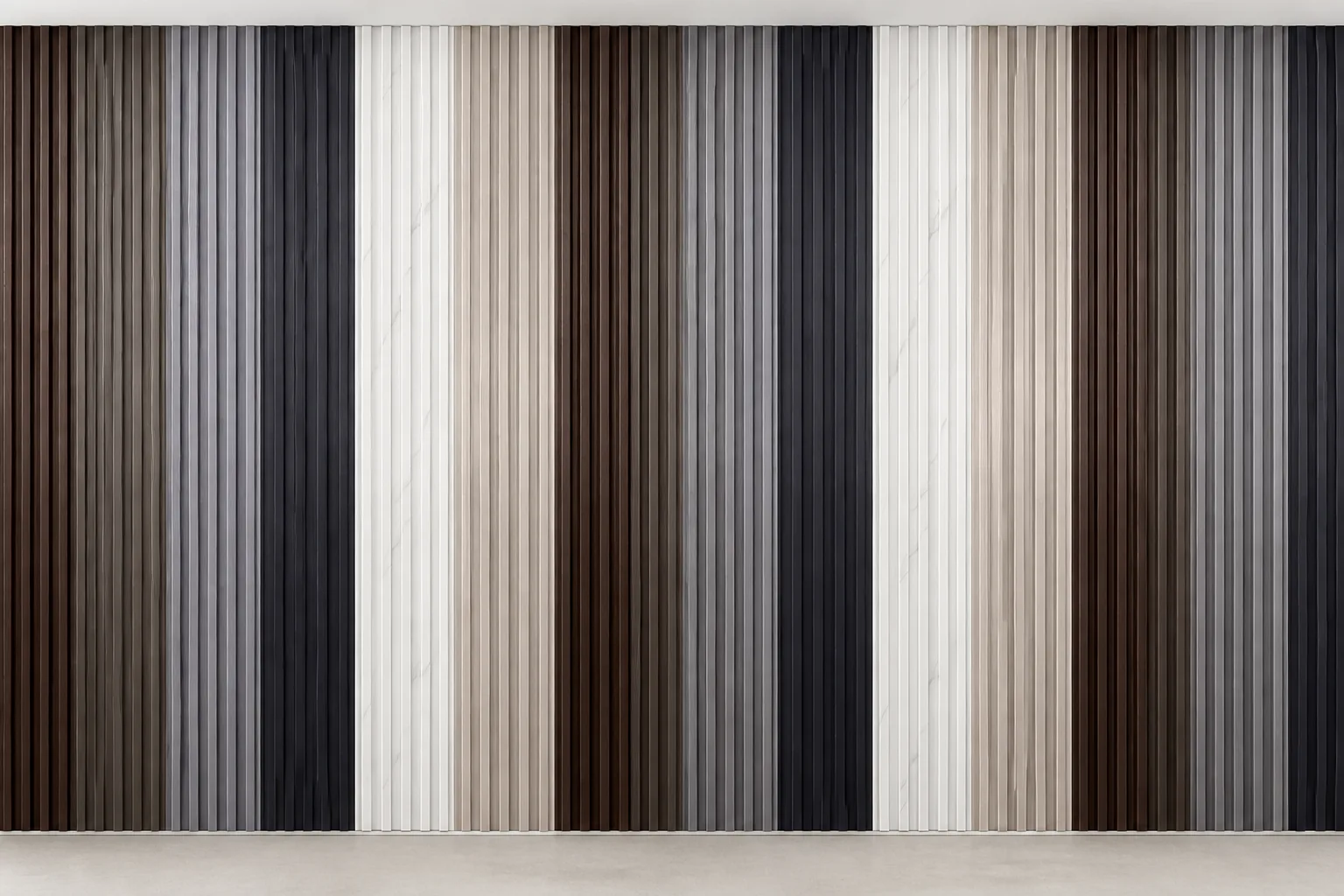 wpc louver partition full wall combination