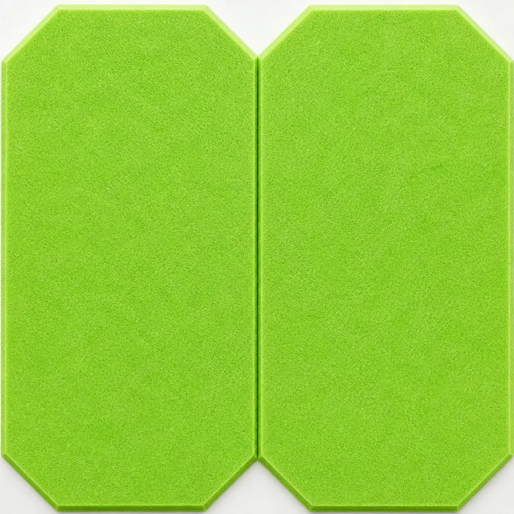 acoustic felt baffles detail close-up