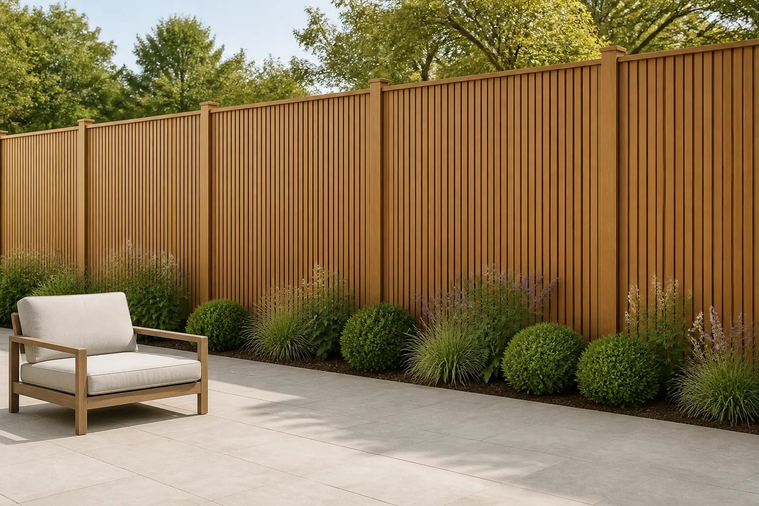 composite fence full wall combination