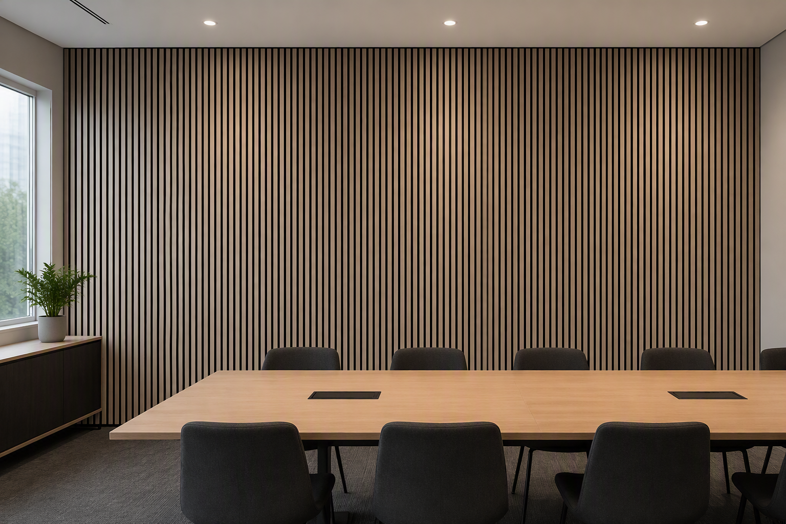 ValuedHouse light oak acoustic wood wall panels