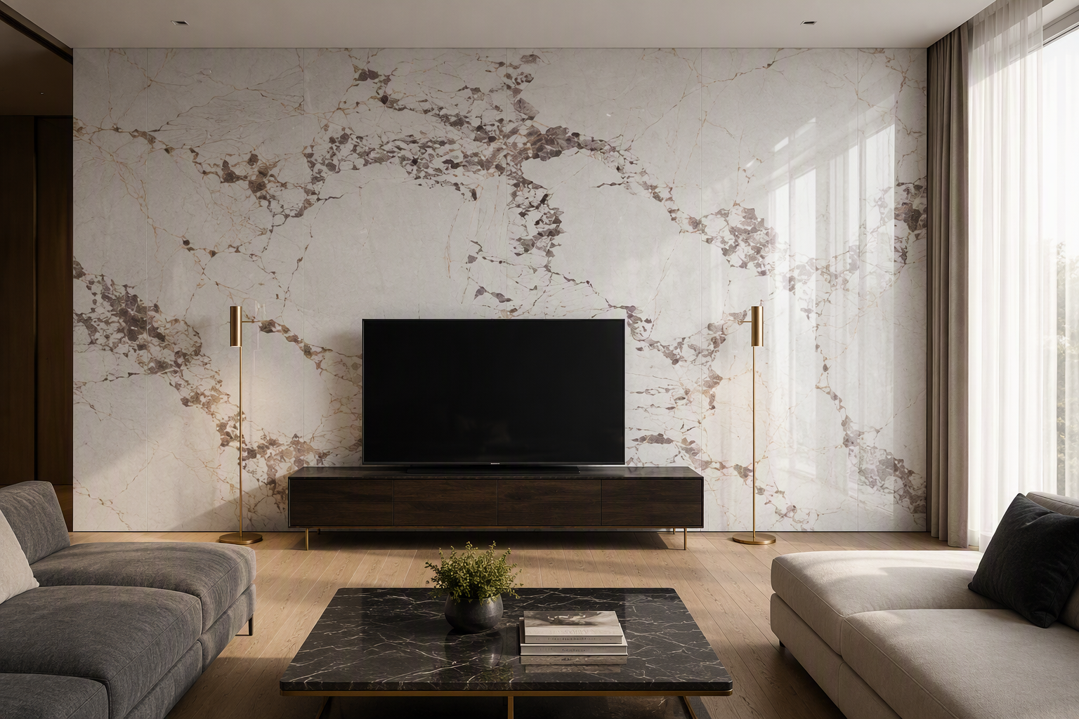 ValuedHouse pvc marble wall panels - Decorative Wall Boards