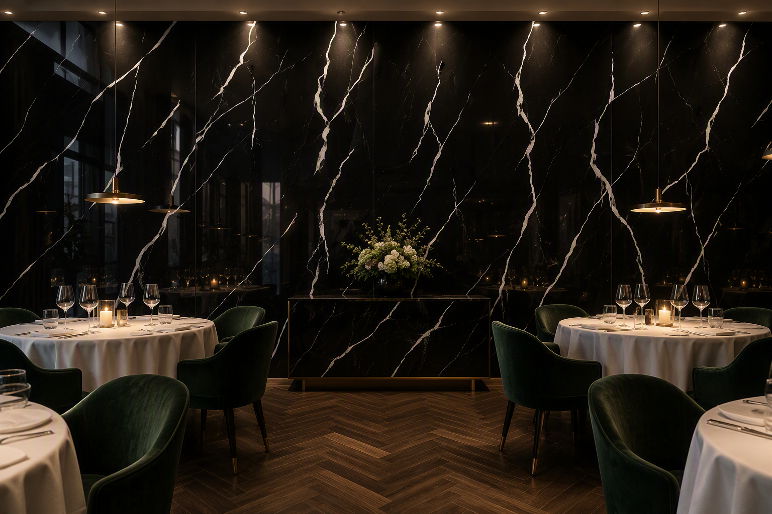 ValuedHouse nero marquina uv printed marble wall panel