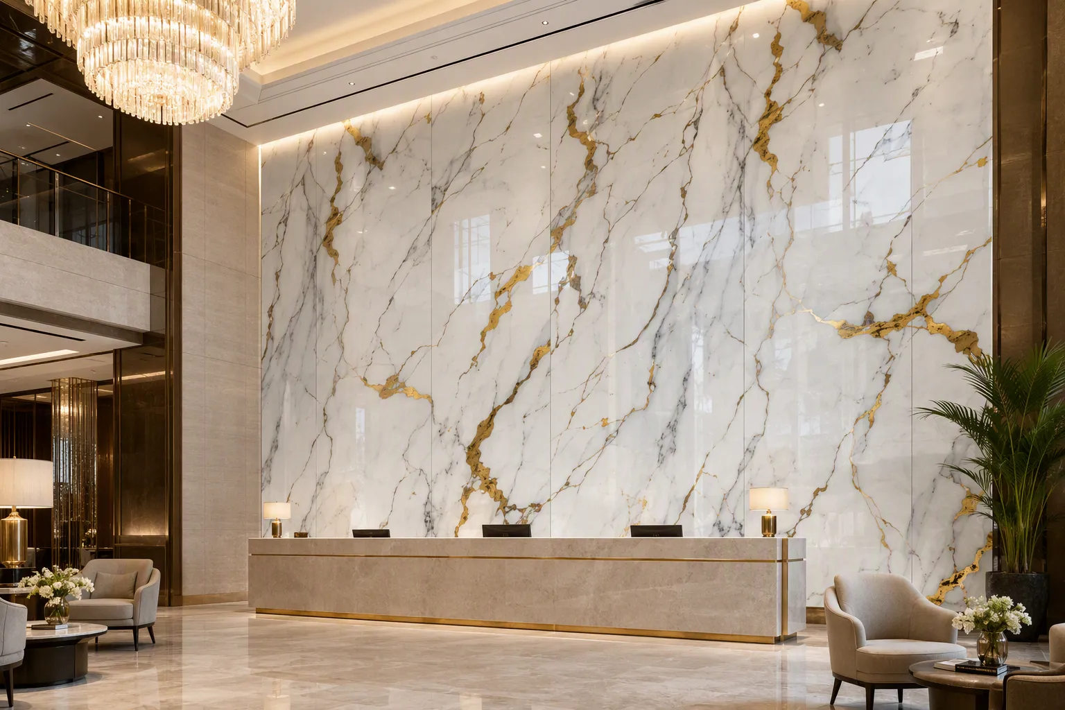 ValuedHouse calacatta marble pvc wall panel - Modern Design