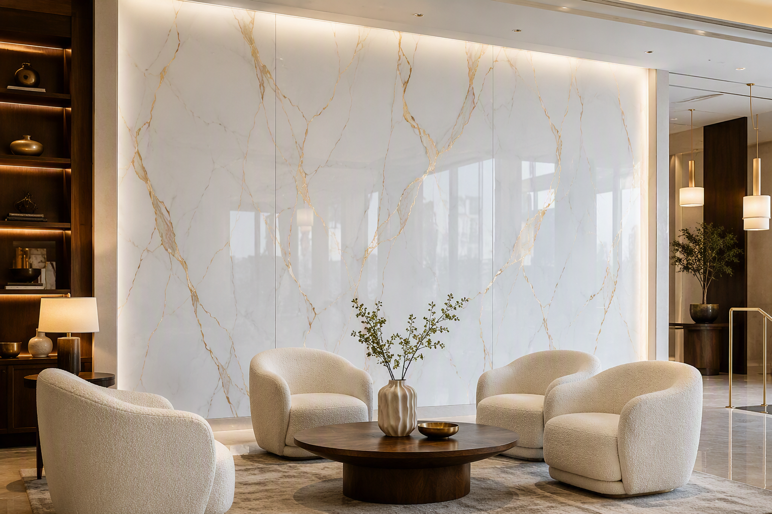 ValuedHouse calacatta pvc wall panels marble design - Modern