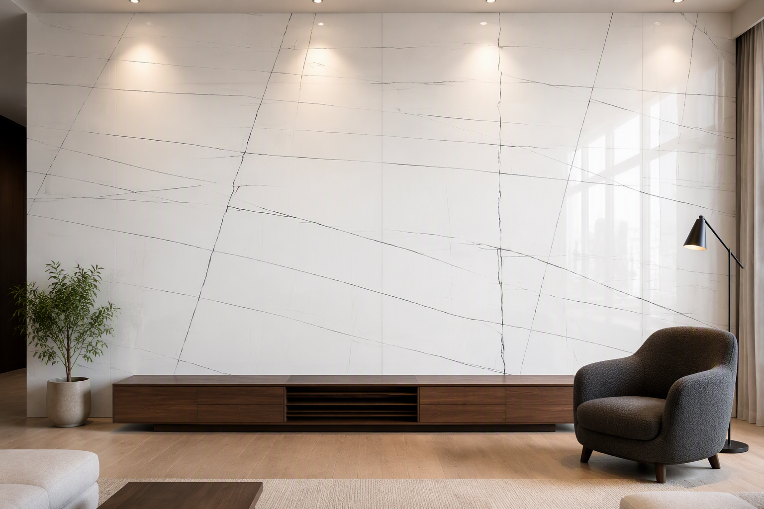 ValuedHouse calacatta pvc marble wall panels - Contractor