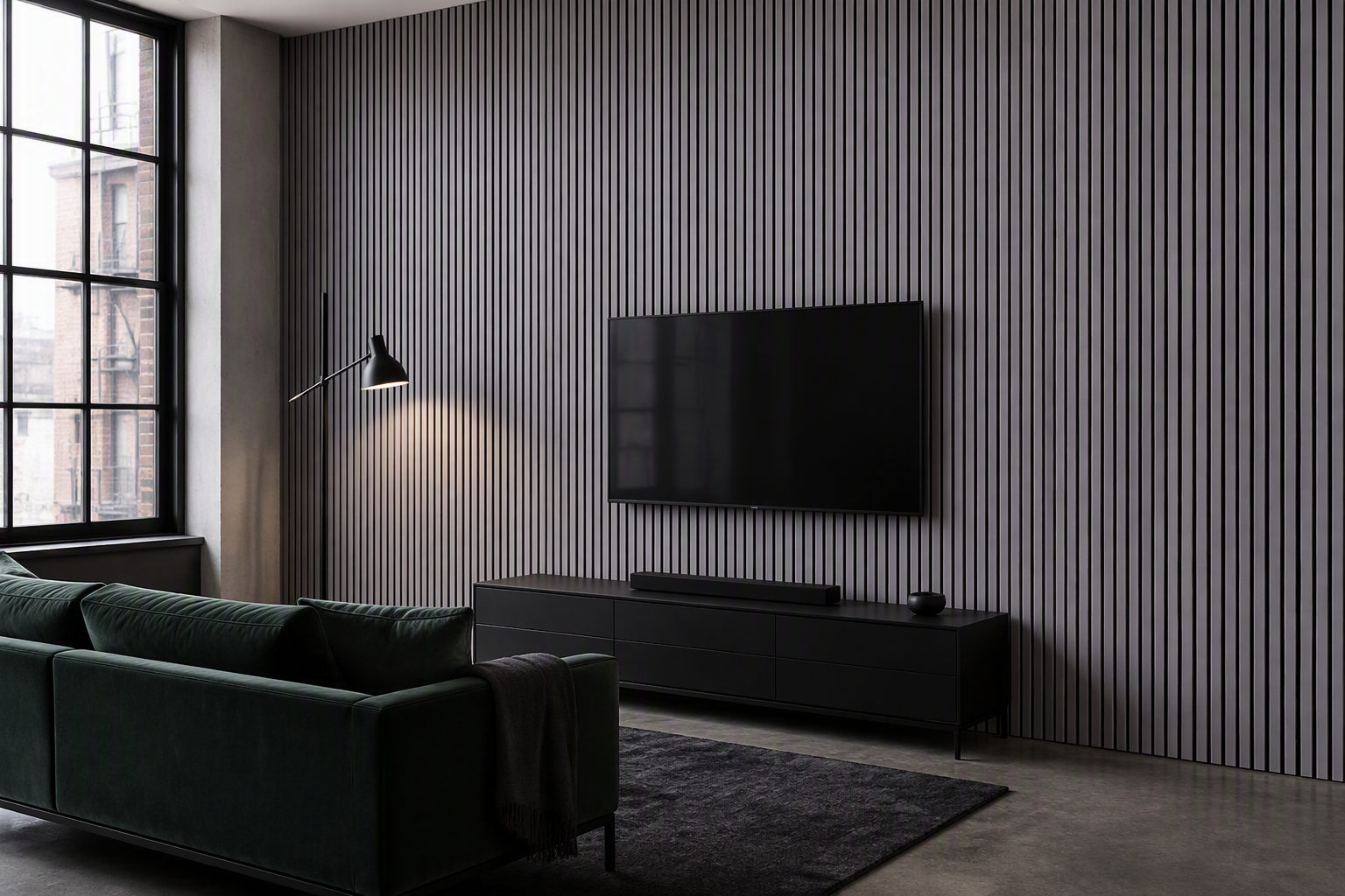 ValuedHouse wood slat acoustic panels - Wood Veneer Face