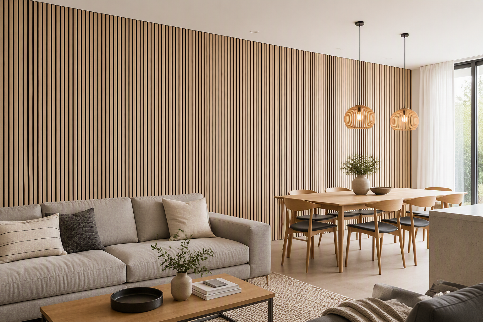 ValuedHouse Wandpaneele aus heller Eiche – umweltfreundlich
