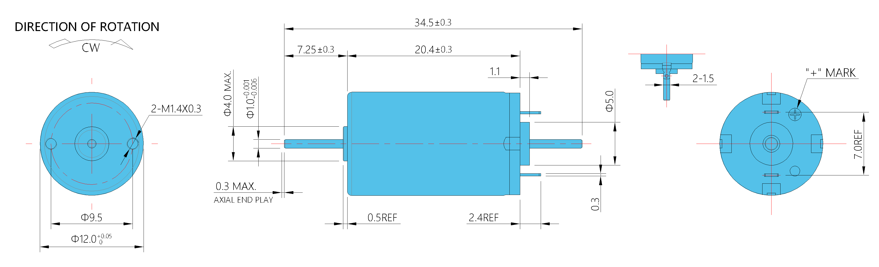 dc-coreless-motor-micro-motor-dual-shaft-blower-motor