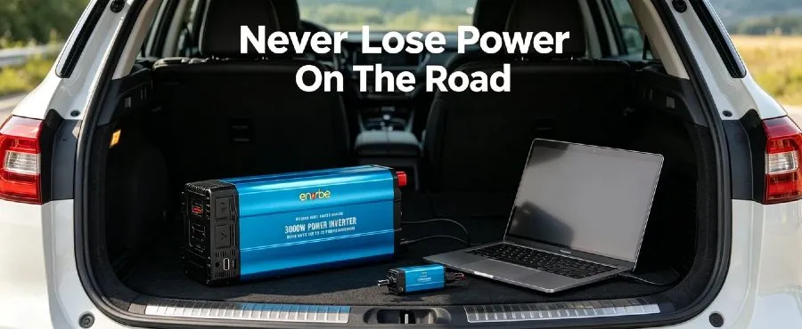 3000W 12V to 240V Pure Sine Wave Power Inverter | Enerbe Power Inverter & DC to AC inverter. Stable pure sine wave output, built-in smart protection. Ideal for home backup, RV, camping & off-grid power supply.