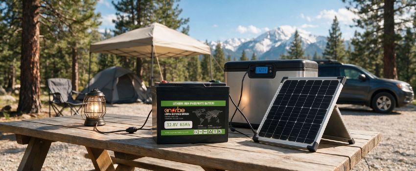 Enerbe 12V 65Ah Solar Storage Battery for Off-Grid Systems - 832Wh Energy Storage for Residential Use