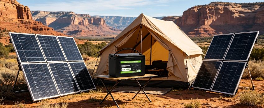 12V 100Ah LiFePO4 Deep Cycle Battery | Enerbe lithium deep cycle marine battery. Best-selling lead-acid replacement, built-in active balancing BMS. 3000+ cycles, zero maintenance, fast charging.