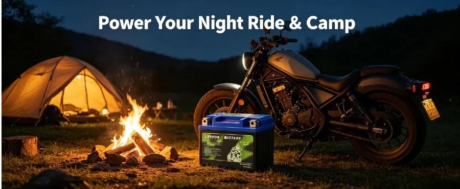 Enerbe 12V 2.5Ah LiFePO4 Motorcycle Battery - Premium motobatt battery replacement for electric trials bike. CE/UL certified, 50% lighter than lead-acid, 24h technical support, fast global shipping.