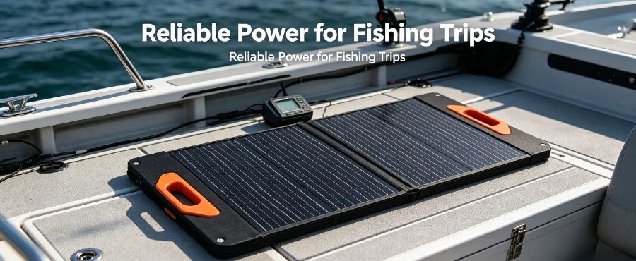 60W Foldable Solar Panel by Enerbe. Reliable off grid solar system with hassle-free solar installation. Compact design, perfect for outdoor adventures & small residential backup power.