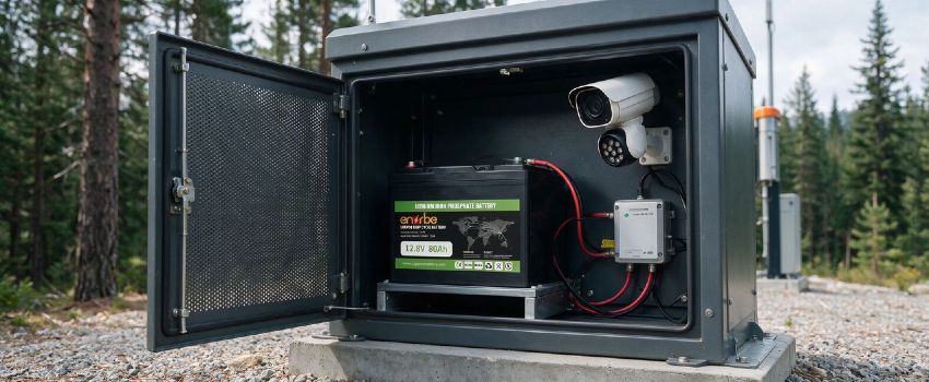 Enerbe 80Ah Lithium RV House Battery Upgrade - Maintenance-Free Power for Camper Lighting and Water Pumps