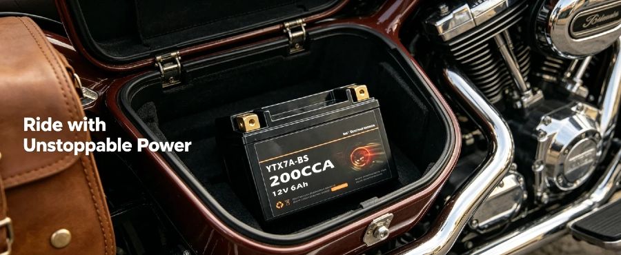 12V 6Ah motorcycle battery with stable cranking power. Sealed maintenance-free 12V 6Ah battery for motorcycles, scooters & ATVs. Durable motorcycle battery with factory prices.