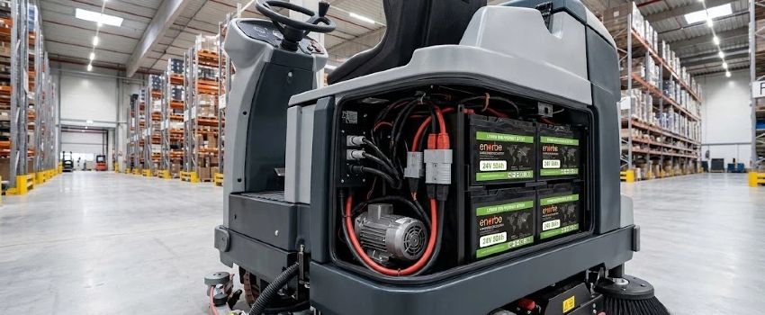 24v 50ah lifepo4 battery for floor scrubbers and industrial equipment Enerbe