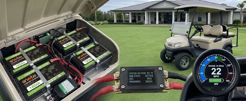 12v 180ah lifepo4 golf cart battery - extended range for fleets Enerbe