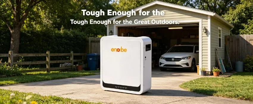 Enerbe 51.2V 100Ah IP54 LiFePO4 Battery - Space-saving wall mounted battery & wall battery. CE/UL certified, zero maintenance, 24h technical support, fast global shipping.