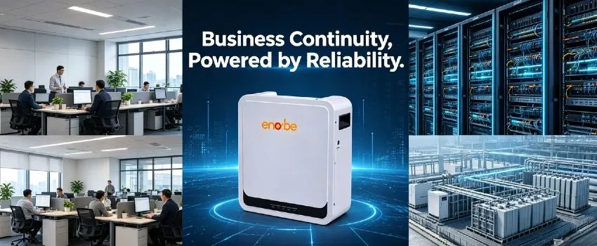 Enerbe 51.2V 100Ah IP54 LiFePO4 Battery - Space-saving wall mounted battery & wall battery. CE/UL certified, zero maintenance, 24h technical support, fast global shipping.
