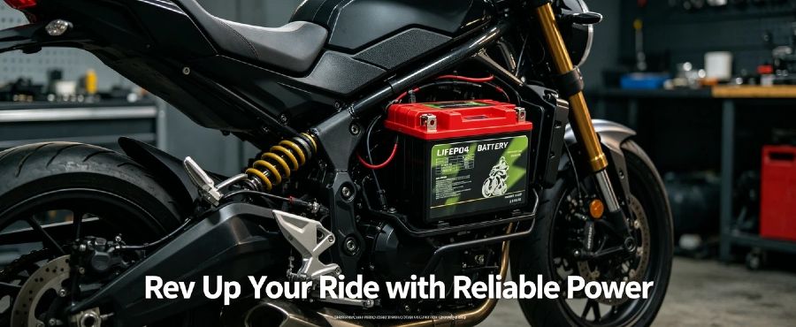 Enerbe 12V 6Ah LiFePO4 High-Performance Battery - Premium motorbike battery for electric motorcycle bike. CE/UL certified, 50% lighter than lead-acid, 24h technical support, fast shipping.