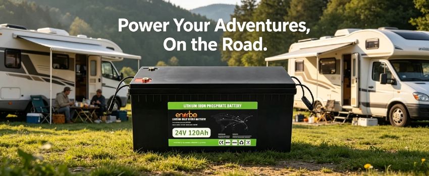 24V 120Ah LiFePO4 Battery by Enerbe. Affordable lifepo4 battery price for industrial use. Zero maintenance, no acid leakage, global fast delivery.