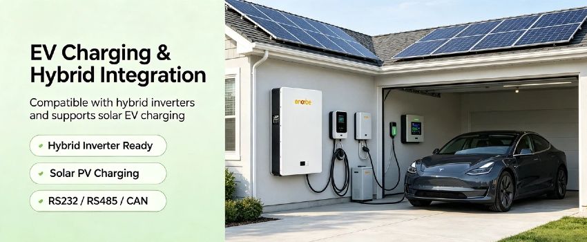 Enerbe 51.2V 300Ah Commercial Battery - 15.36kWh Uninterrupted Power for Industrial Facilities and Businesses
