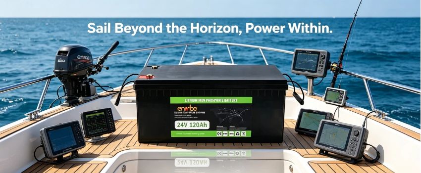 24V 120Ah LiFePO4 Battery by Enerbe. Affordable lifepo4 battery price for industrial use. Zero maintenance, no acid leakage, global fast delivery.